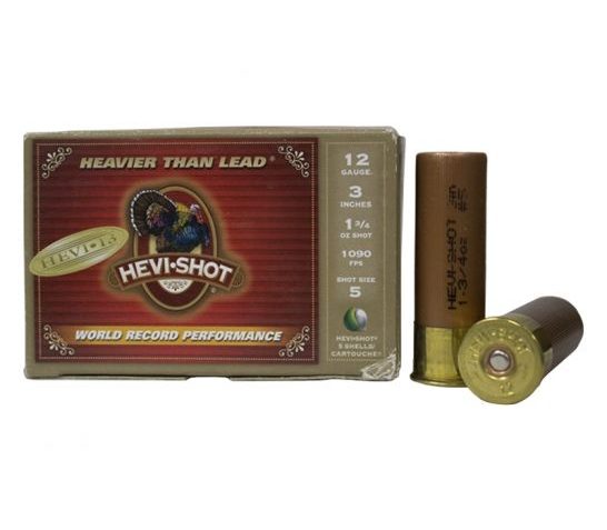 Hevi-Shot 12ga 3" 1-3/4 oz. #5 Hevi-13 Shotshell Ammunition, 5 Round Box – 43235