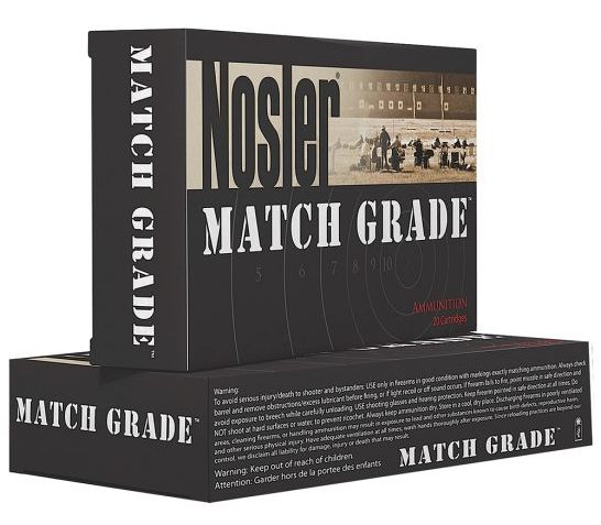 Nosler Match Grade 9mm Luger 115 grain Jacketed Hollow Point Handgun Ammo, 50/Box – 51017