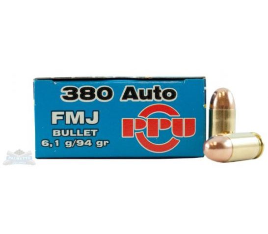 PRVI Partizan 380 Auto/ACP 94gr FMJ Ammunition 50rds – PP-R3.2