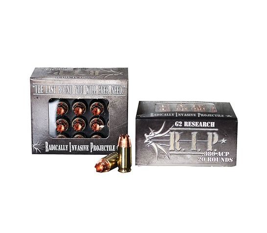 G2 Research 380 Auto/ACP RIP Ammunition 20rds – G2RRIP380