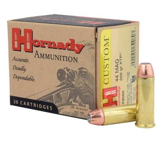 Hornady .44 Mag 200gr XTP Custom Pistol Ammunition 20rds – 9080