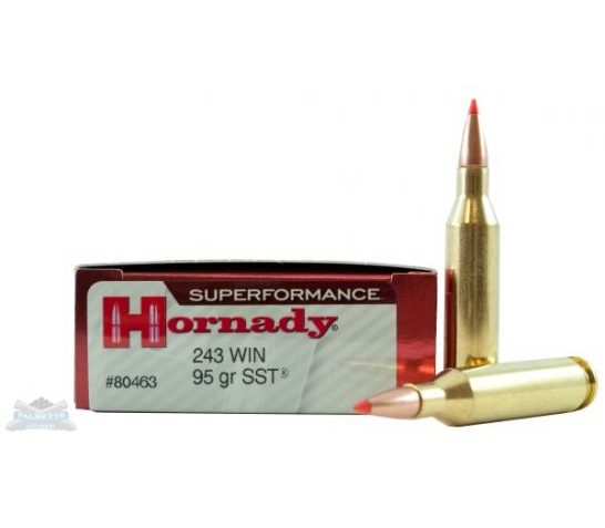 Hornady 243 Win 95GR SST Superformance Ammunition 20rds – 80463