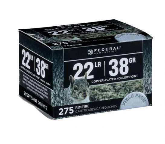 Federal .22 LR 38gr CPHP Field Pack Ammunition, 275 Round Box u2013 730