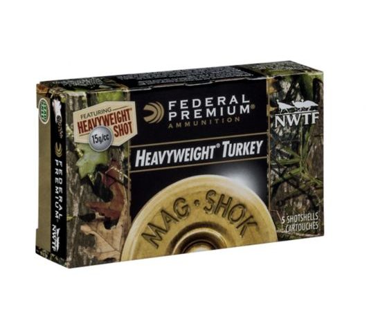 Federal 12ga 3.5" 1-7/8oz #7 1300FPS Premium Mag Shok Heavyweight Turkey Ammunition 5 Round Box – PHT191F7