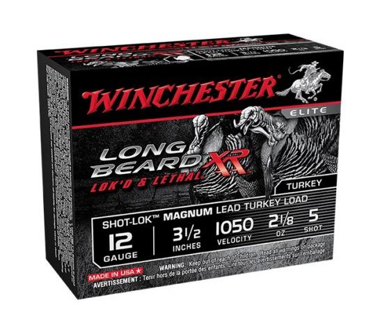 Winchester 12ga 3.5u201d #5 Long Beard XR Turkey Shotgun Ammunition, 10 Rounds – STLB12LM5