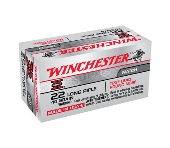 Winchester .22LR 40gr Super-X Rimfire Ammunition, 50 Rounds – XT22LR