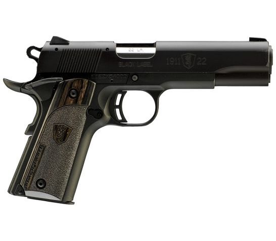 Browning 1911-22 Black Label Full Size 22 LR 10 Round Pistol, Laminated Black – 051814490