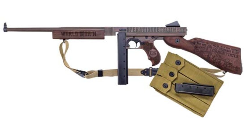 Auto-Ordnance Iwo Jima Commemorative M1 Thompson Walnut .45 ACP 16.5" Barrel 20-Rounds