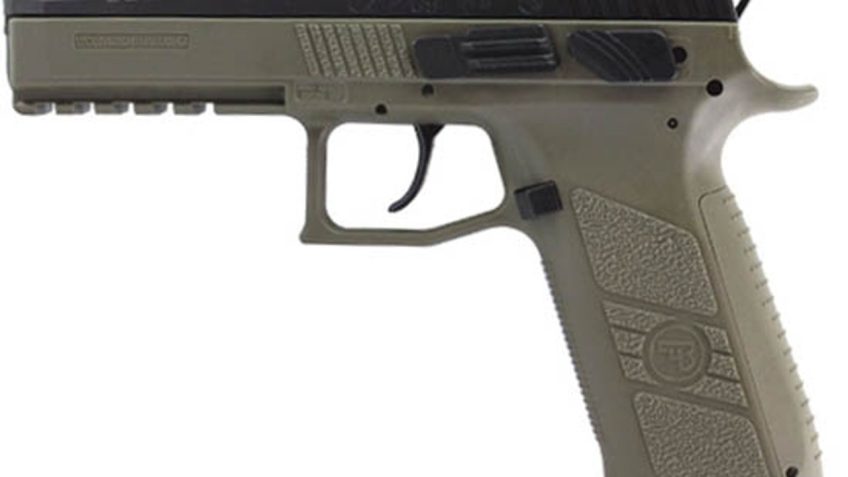 CZ P-09 DA/SA 9mm, Olive Drab, Fixed Sights, 19rd