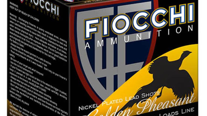 Fiocchi Golden Pheasant Nickel Plated 28 Ga, 3", 1 1/16oz, 6 Shot, 25rd Box