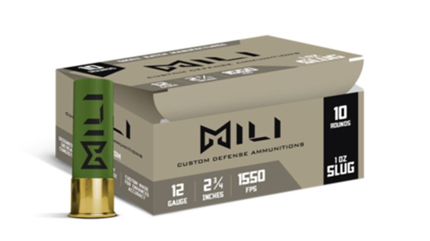 MILI Ammunitions Rifled Slug 12 Gauge 2-3/4in 1oz Slug Shotshells – 10 rounds