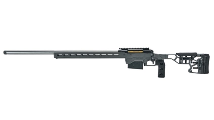 Savage 110 Elite Precision 223 Rem 26", Matte Black Receiver Matte Stainless Barrel Titanium Gray Cerakote Adjustable MDT ACC Aluminum Chassis Stock LH, 10 rd