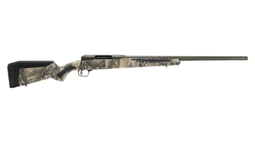 Savage 110 Timberline, 270 Winchester, 22" Threaded Barrel, OD Green Green Cerakote, Realtree Excape, AccuTrigger, 4Rd