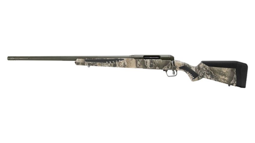 Savage 110 Timberline 243 Win, 22" Realtree Excape OD Green Cerakote Left Hand, 4rd