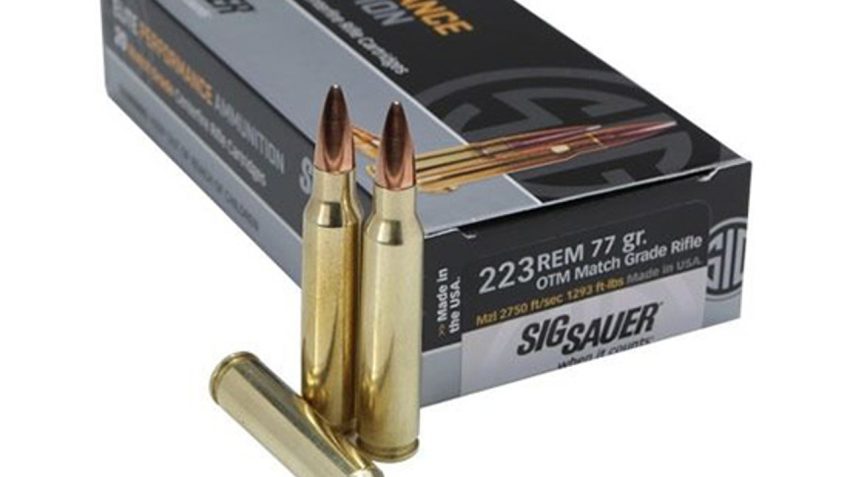 Sig Sauer Elite Match Grade 5.56mm NATO 77gr OTM Rifle Ammo – 20 Rounds