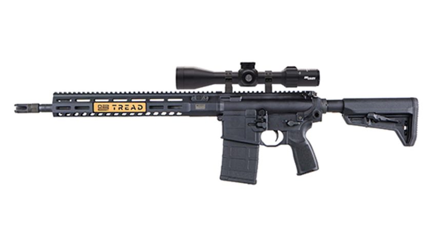 Sig Sauer, 716 TREAD, Semi-automatic, 308 Winchester/ 762NATO, 16" Barrel, Black, Collapsible Stock, M-Lok Handguard, 4.5-14X44mm SIERAA3 BDX Rifle Scope, 20Rd, 1 Magazine