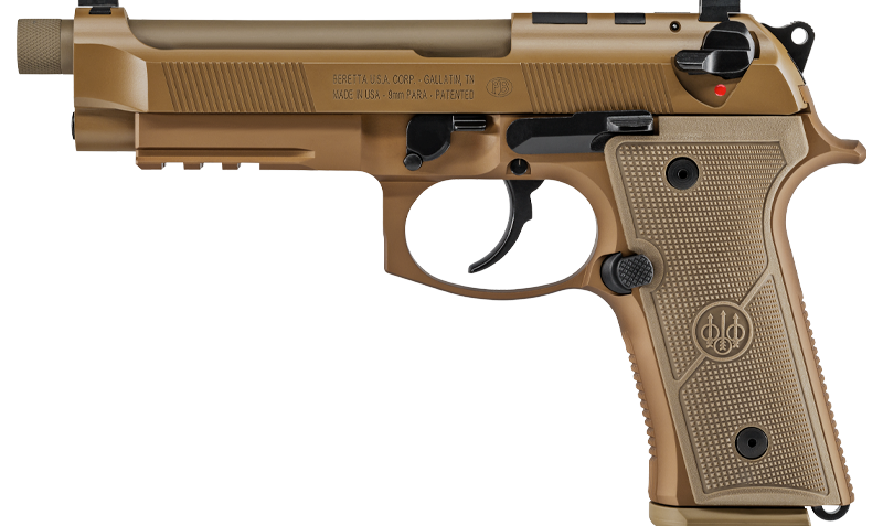 Beretta M9A4 Flat Dark Earth 9mm 5" Barrel 15-Rounds Night Sights