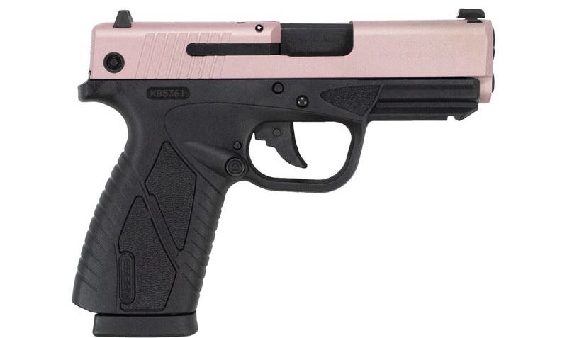 Bersa BPCC 9mm Pistol with Pink Champagne Slide 3.3 Barrel 8 Rounds