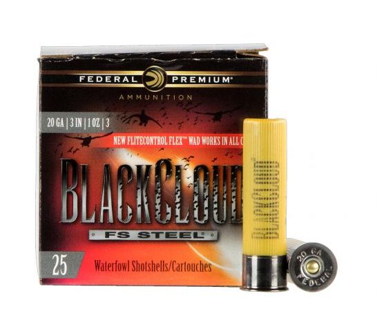 Federal Black Cloud 20 ga 3" 1 oz. #3 25 Shotshells – PWBX209 3