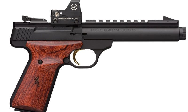 Browning Buck Mark Field Target Black .22 LR 5.5" Barrel 10-Rounds Crimson Trace Red Dot