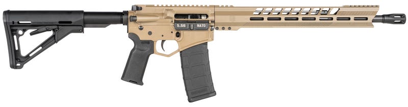 Diamondback DB15 Flat Dark Earth 5.56 NATO / .223 Rem 16" Barrel 30-Rounds MBUS Sights