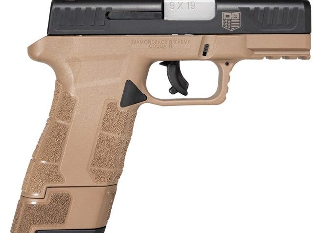 Diamondback DBAM29 Sub-Compact Flat Dark Earth 9mm 3.5" Barrel 17-Rounds