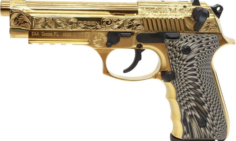 EAA Corp Girsan Regard MC Deluxe Gold 9mm 4.9" Barrel 18-Rounds