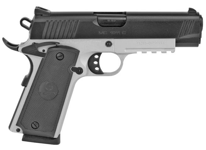 EAA Corp MC1911C Silver .45 ACP 4.4" Barrel 8-Rounds