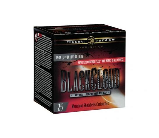 Federal Black Cloud 12ga 3" 1.25 oz. #3 25 Shotshells – PWBX142 3