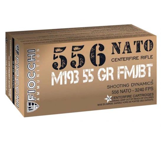 Fiocchi Shooting Dynamics 5.56×45 55 gr FMJBT 50 Rounds Ammunition – 556M193L