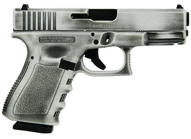 Glock 19 Gen 3 White 9mm 4.02" Barrel 15-Rounds Distressed Finish