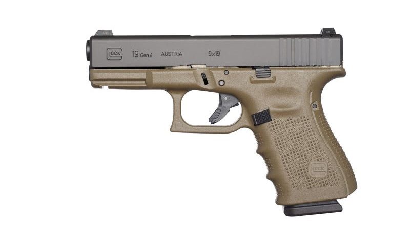 Glock 19 Gen 4 OD Green 9mm 4.02-inch 10Rds