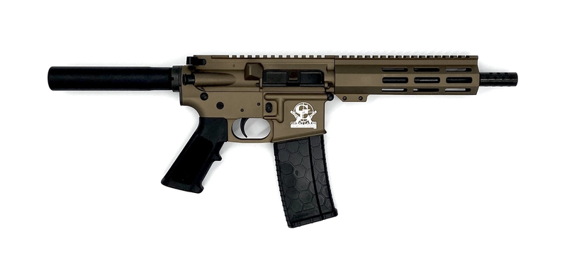 GLFA AR-15 Pistol Bronze .223 Wylde 7.5" Barrel 30-Rounds 7" Handguard