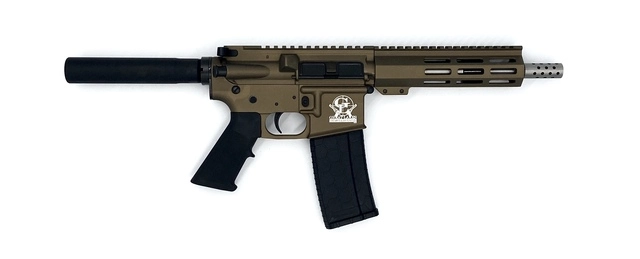 GLFA AR-15 Pistol Bronze .223 Wylde 7.5" Stainless Barrel 30-Rounds