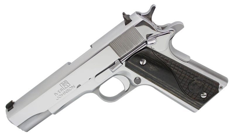 Iver Johnson Arms 1911 A1 Government .45 ACP Pistol, Chrome – 1911 CHRW