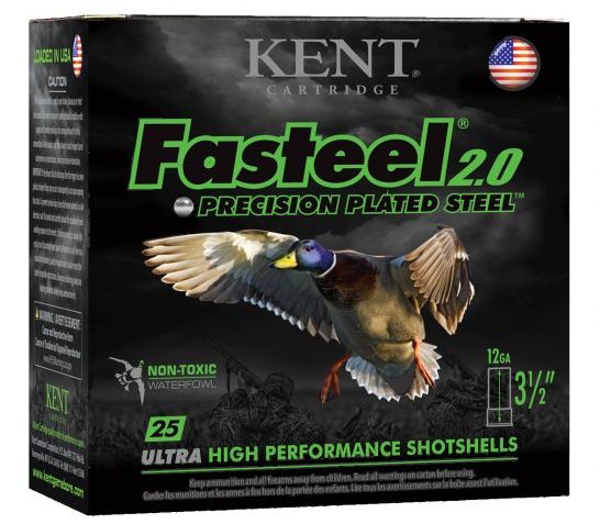 Kent Fasteel 2.0 12 GA 3.5" 1-3/8 oz. #4, 25 Shotshells – K1235FS40-4