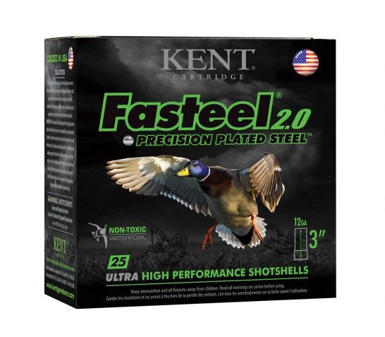 Kent Fasteel 2.0 12 GA 3" BB 1.25 oz., 25 Shotshells – K123FS36-BB