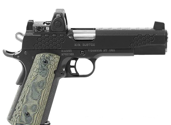 Kimber 1911 KHX Custom Gray / Black 9mm 5" Barrel 8-Rounds with Suppressor Height White Dot Sights