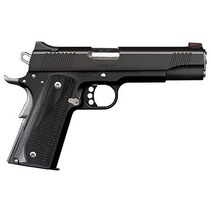 Kimber Custom LW Black .45 ACP 5" Barrel 8-Rounds White Dot / Red Fiber Optic