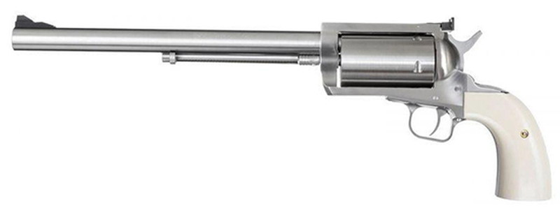 Magnum Research Big Frame Revolver Stainless .450 MAR 10" Barrel 5-Rounds with Bisley Grips