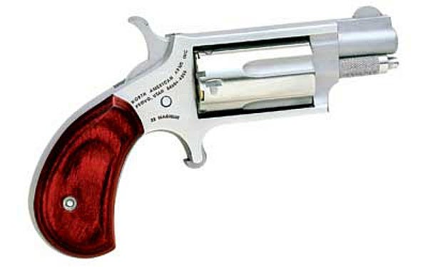 North American Arms Mini REV 22WMR 1 1/8 Red/Black GRP