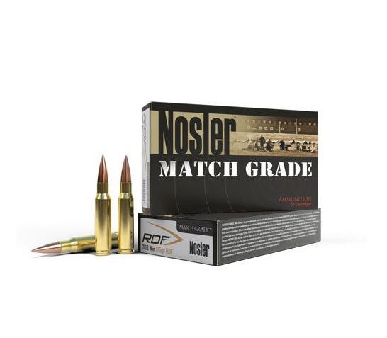 Nosler Match Grade .308 Winchester 175gr RDF HPBT 20 Rounds Ammunition – 60132