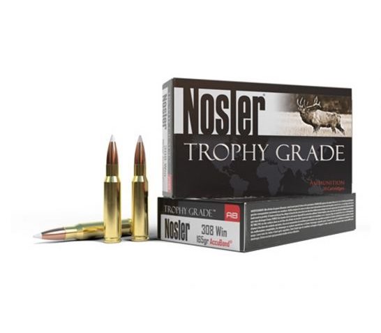 Nosler Trophy Grade .308 Winchester 165 gr AccuBond 20 Rounds Ammunition – 60049