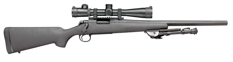 Remington 700 LTR Black .308 Win 20" Barrel 4-Rounds