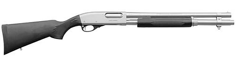 Remington 870 Special Purpose Marine Magnum Silver / Black 12 GA 18.5" Barrel 3"-Chamber 6-Rounds