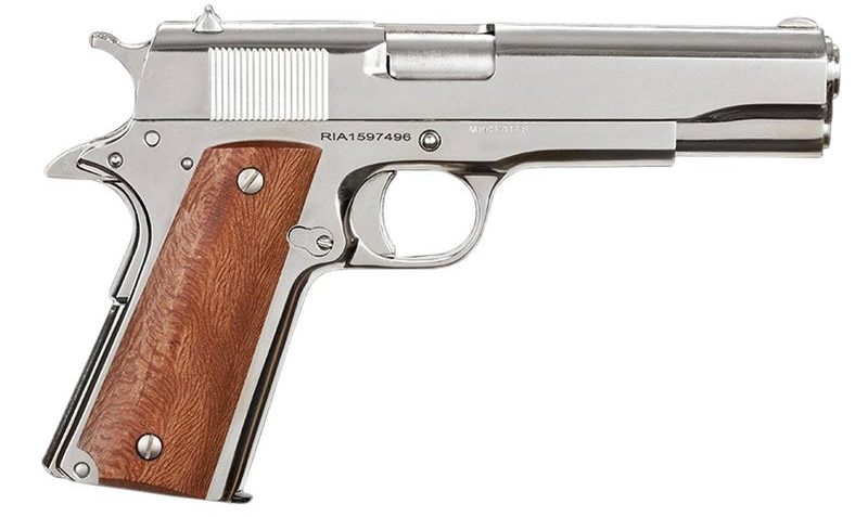 Rock Island Armory 1911 GI STANDARD FS NICKEL Nickel .38 Super 5-inch 8Rds