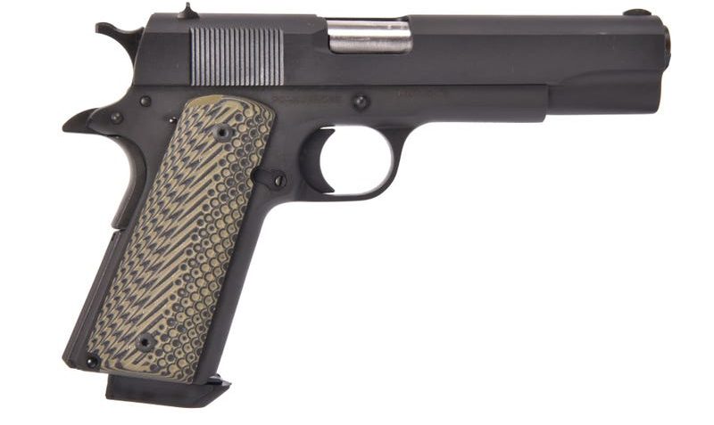 Rock Island M1911-A1 GI 10mm Pistol with OD VZ OPII Grips – 8 Round – 5″