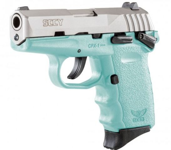 SCCY CPX-1 9mm Stainless / Blue Pistol with Safety – CPX 1TTSB