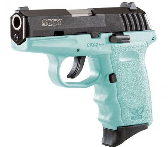 SCCY CPX-2 9mm Black / Blue Pistol, No Safety – CPX 2CBSB