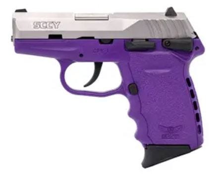 SCCY CPX-1 Gen3 Purple / Stainless Steel 9mm 3.1" Barrel 10-Rounds Ambidextrous Safety